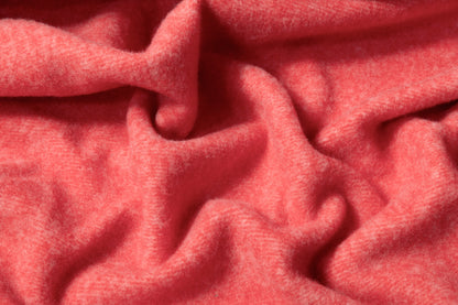 Italian Poly Wool Knit - Coral