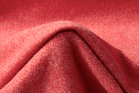 Italian Poly Wool Knit - Coral