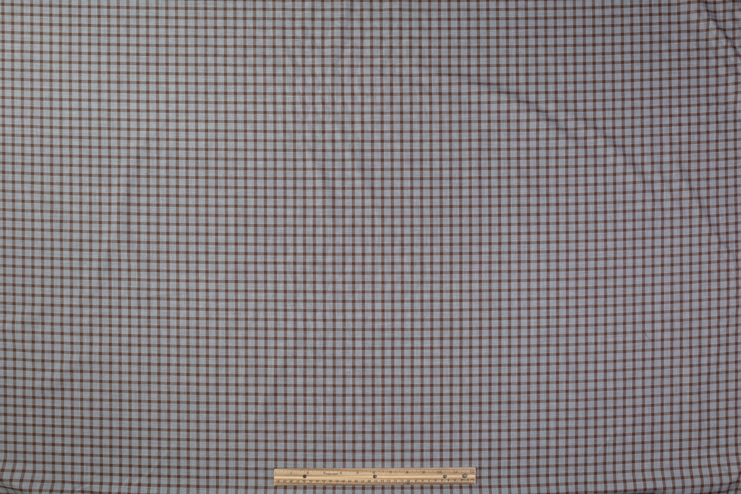 Checked Cotton Shirting - Gray / Brown