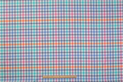 Checked Cotton Shirting - Multicolor