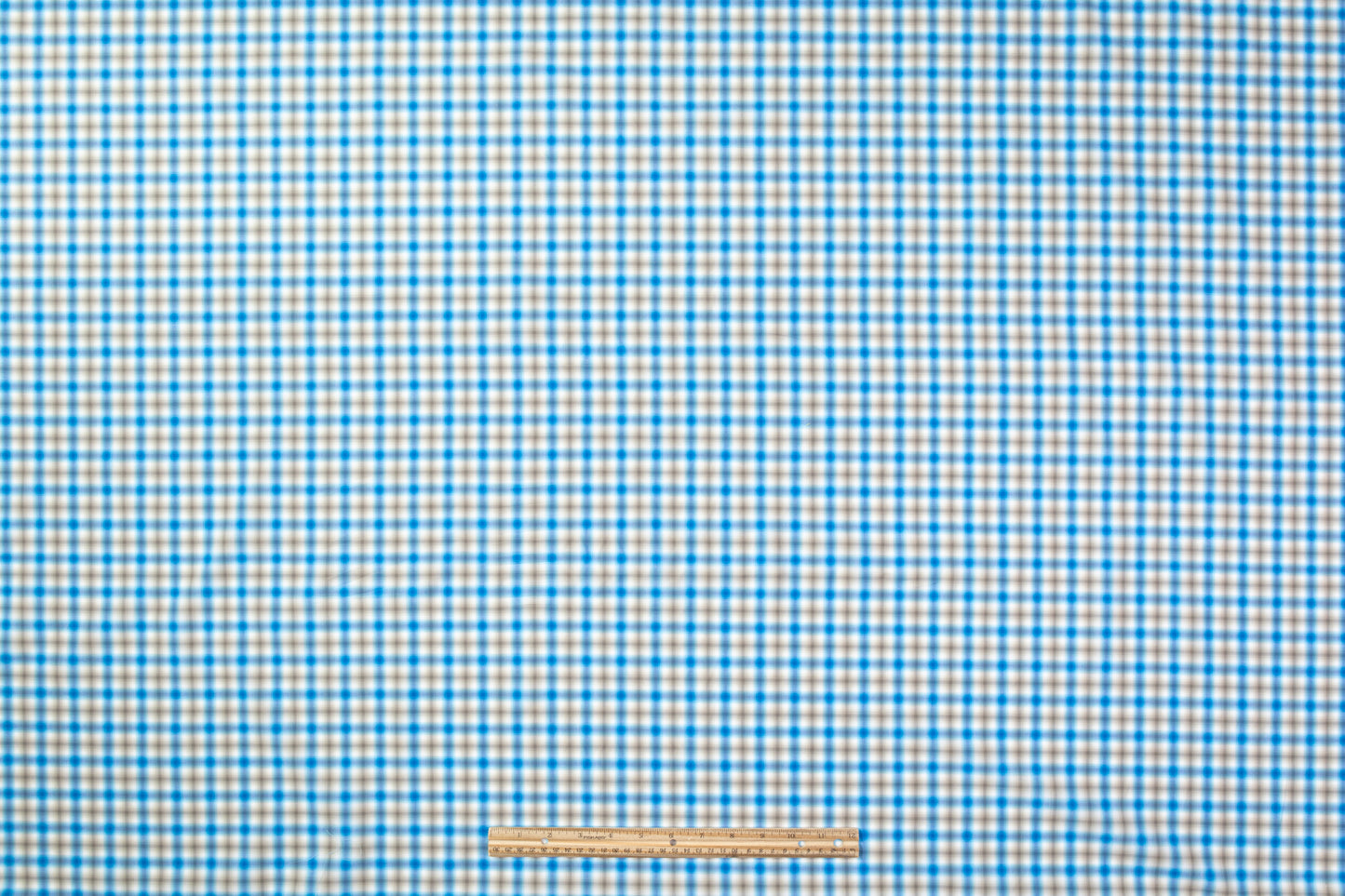 Checked Cotton Shirting - Blue / Gray