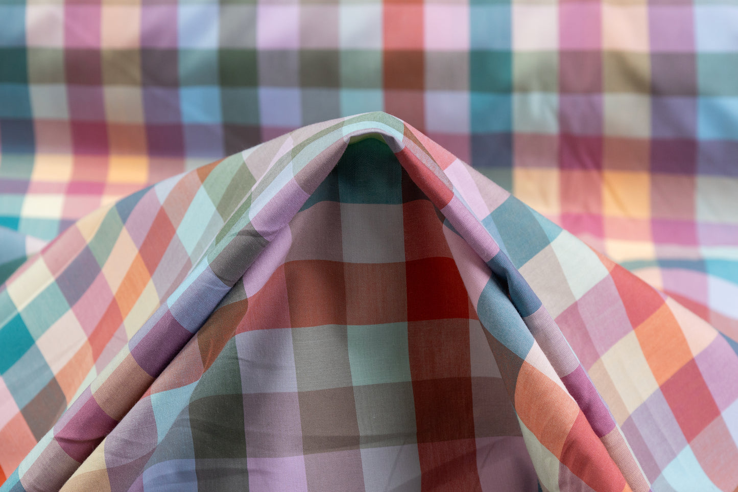 Checked Cotton Shirting - Multicolor