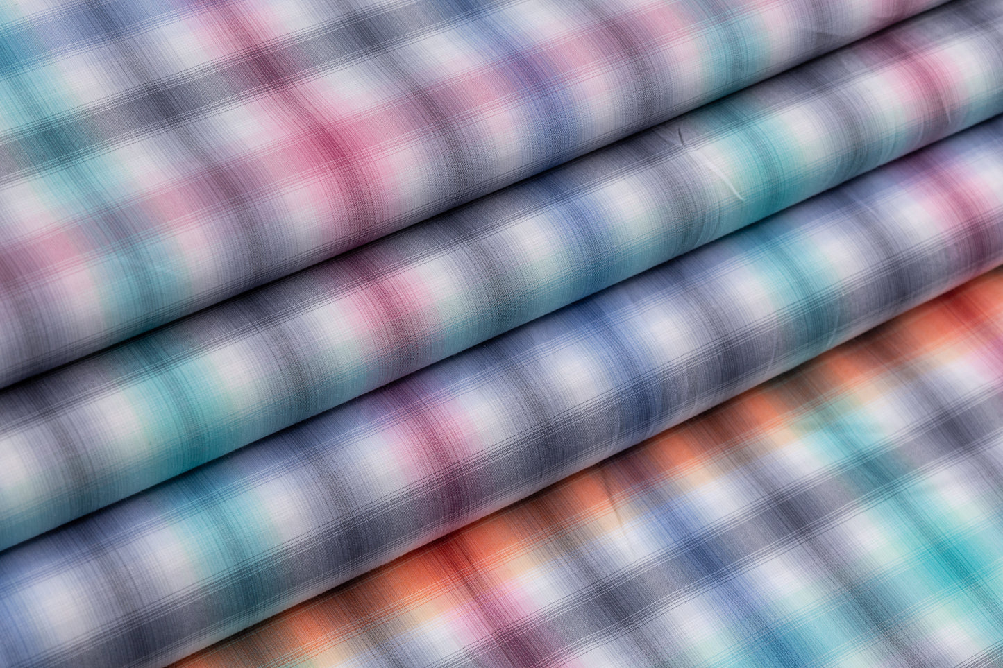 Checked Cotton Shirting - Multicolor