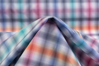 Checked Cotton Shirting - Multicolor