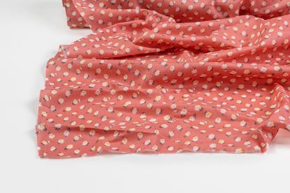 Ditsy Floral Cotton - Coral