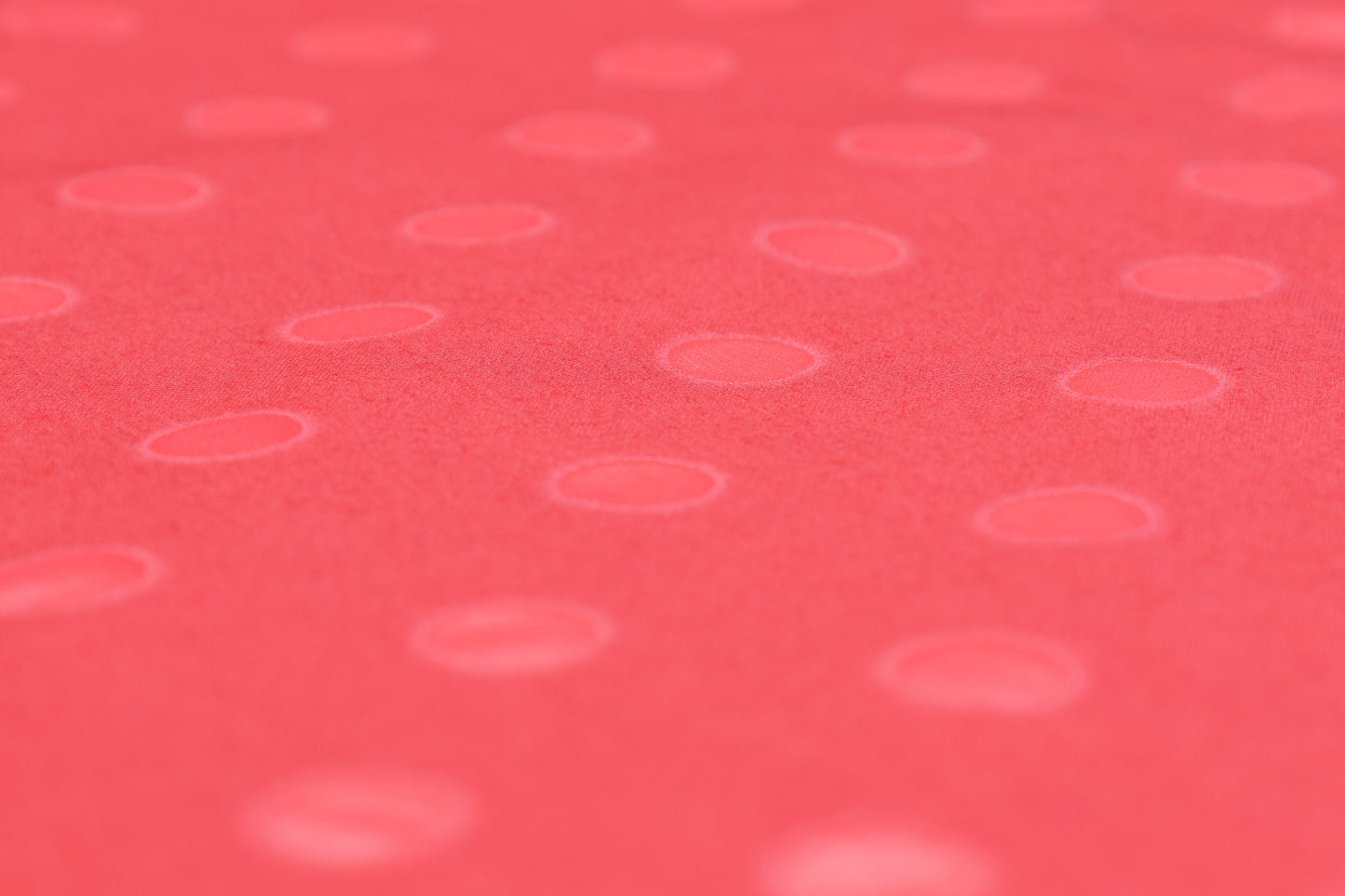 Poly Cotton Polka Dot Burnout - Coral