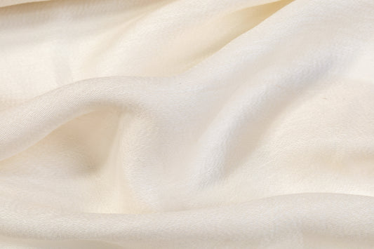 Silk Viscose Novelty Gauze - Off White