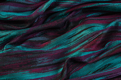 Streak Brocade - Green / Purple / Maroon