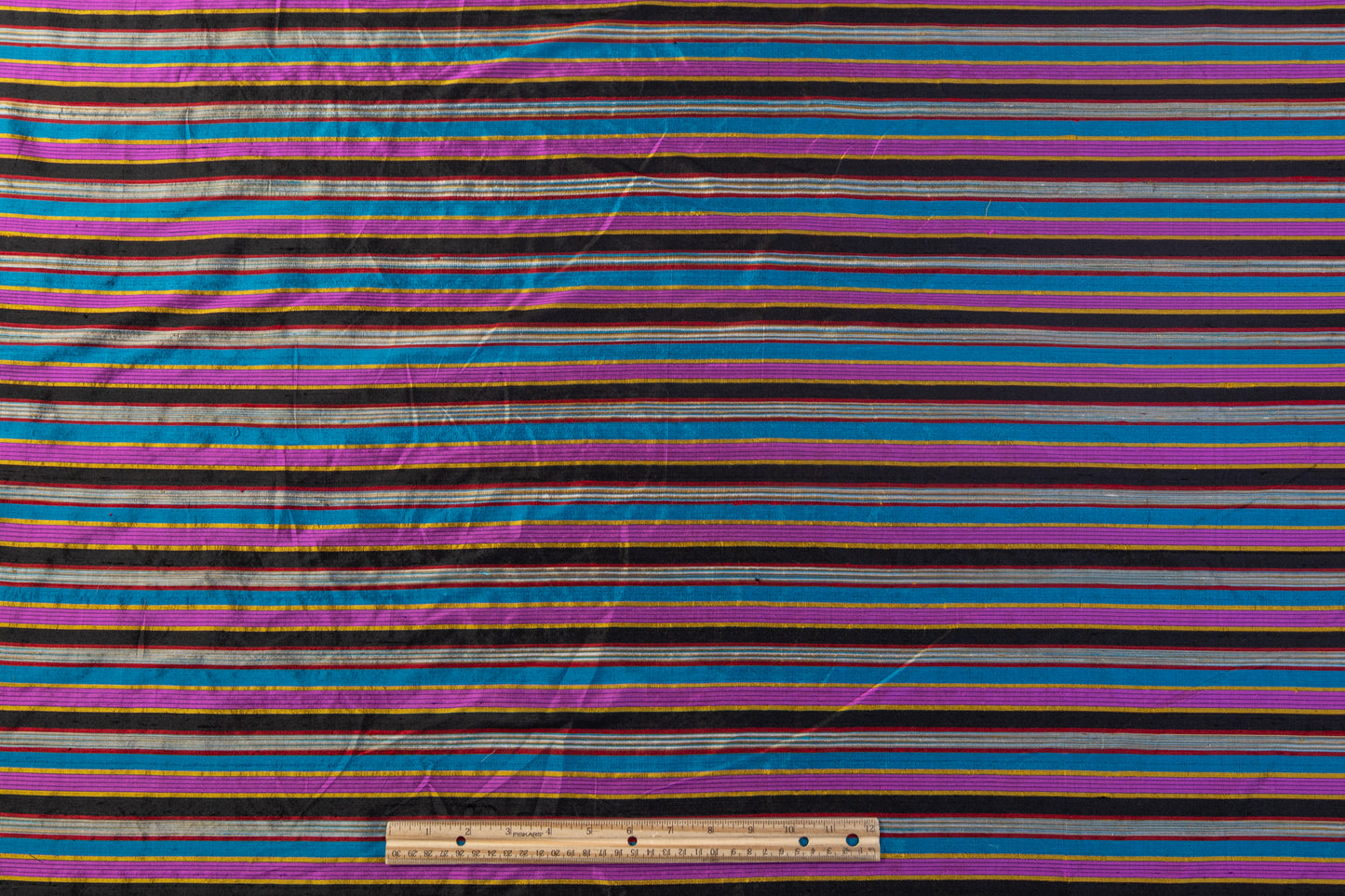 Striped Silk Shantung - Multicolor