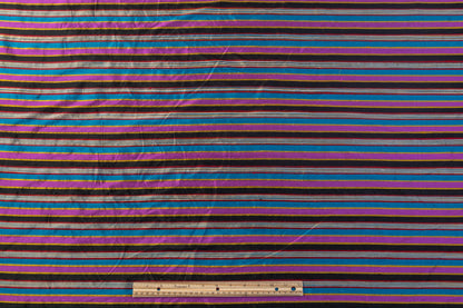 Striped Silk Shantung - Multicolor