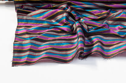 Striped Silk Shantung - Multicolor