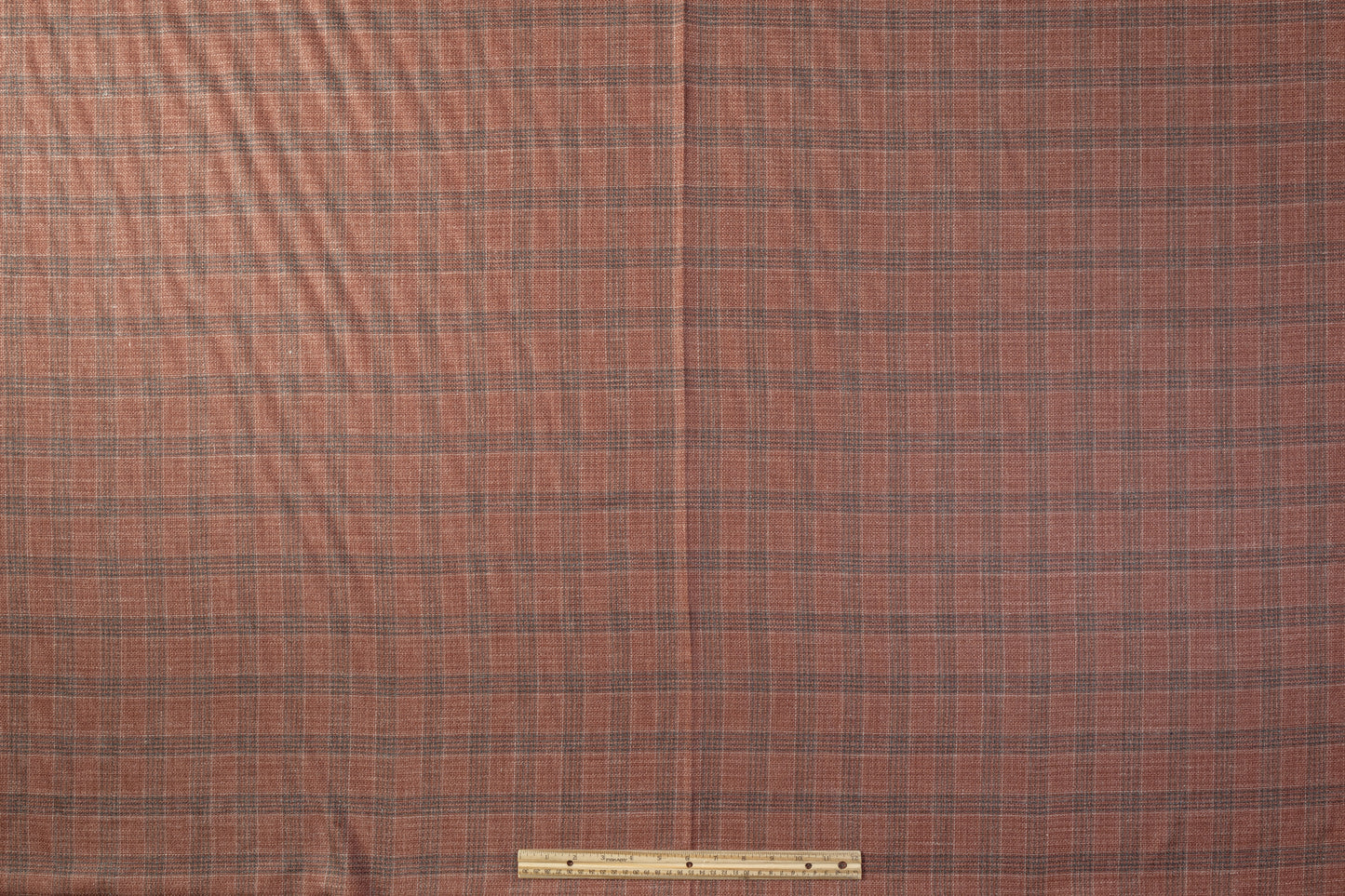 Checked Italian Raw Silk Suiting - Brown / Gray