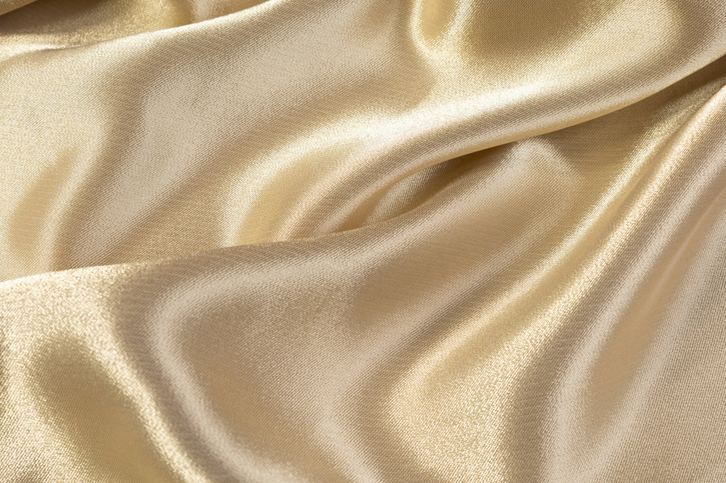 Heavy Italian Silk Crepe Lamé - Gold