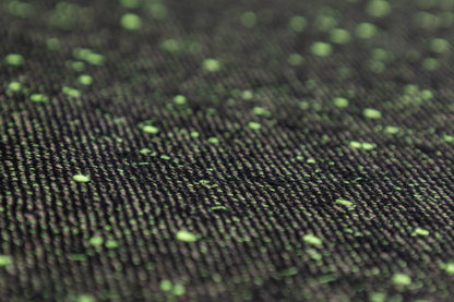 Italian Wool Blend Tweed - Green / Black