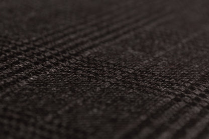 Checked Italian Wool Suiting - Smoky Black