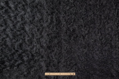 Fringed Italian Jacquard - Black