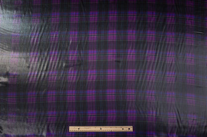 Ralph Lauren - Laminated Silk Viscose Italian Charmeuse - Purple / Black