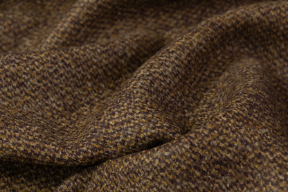 Double Faced Wool Blend Coating - Brown / Purple