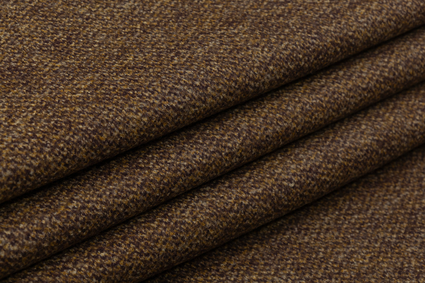 Double Faced Wool Blend Coating - Brown / Purple