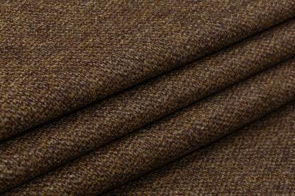 Double Faced Wool Blend Coating - Brown / Purple