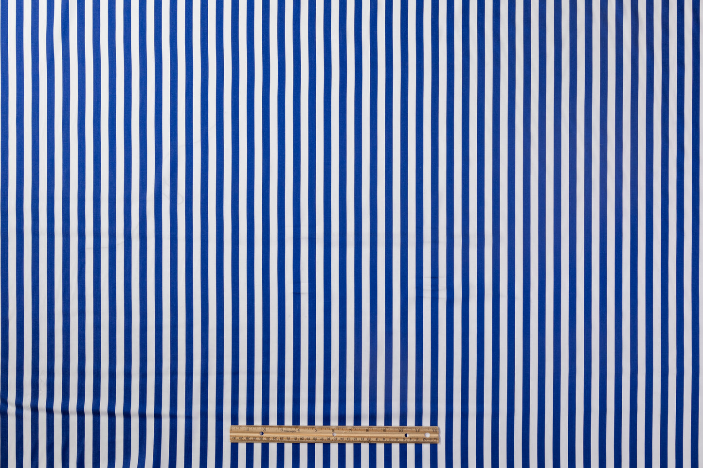 Striped Viscose Twill - Blue / White