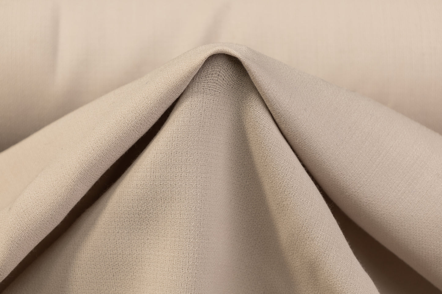 Italian Wool Double Crepe - Taupe