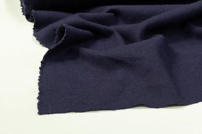 Solid Wool Coating - Navy