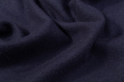 Solid Wool Coating - Navy