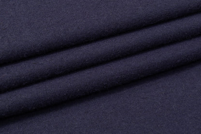 Solid Wool Coating - Navy