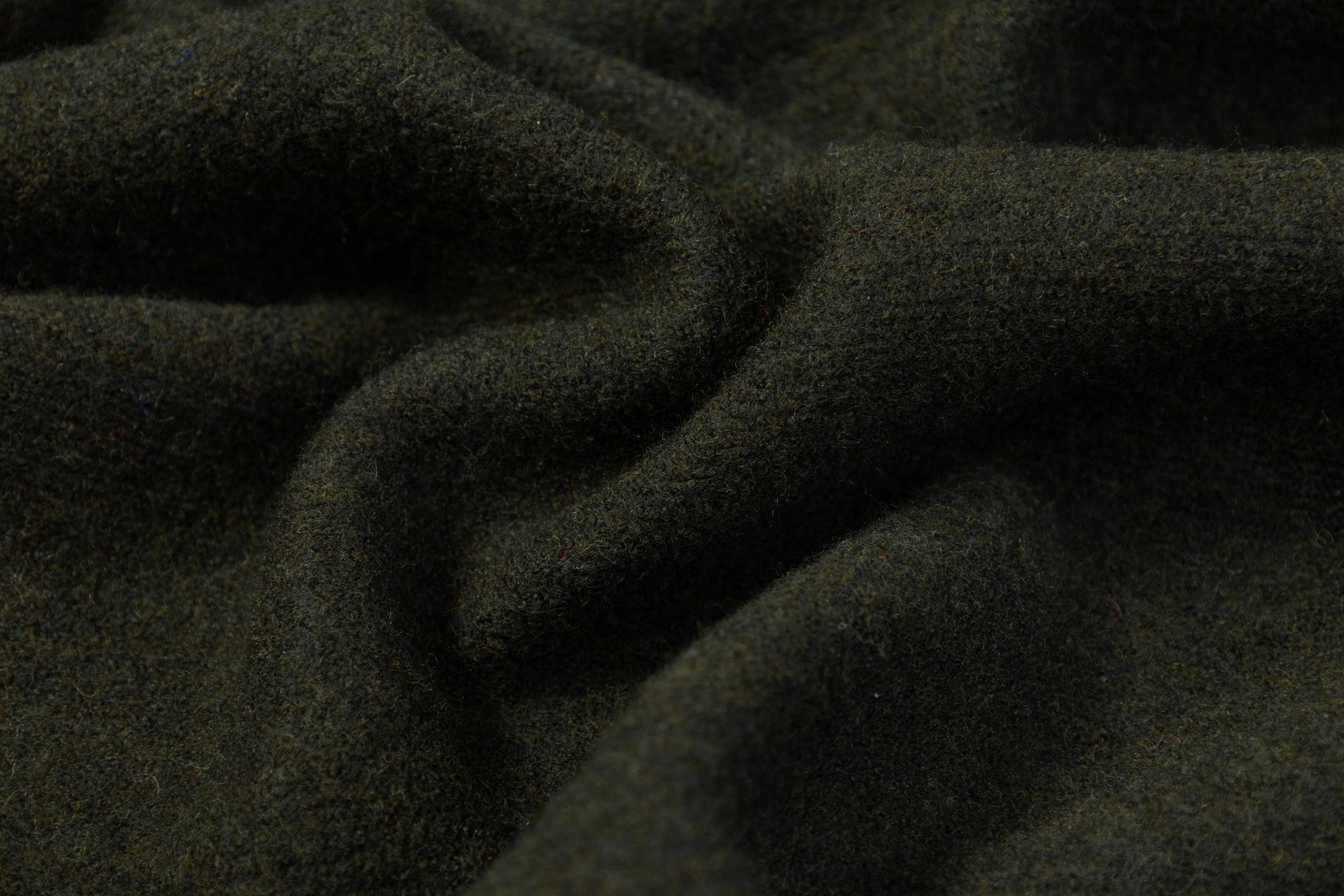 Boiled Wool Coating Fabric in Spruce Green 