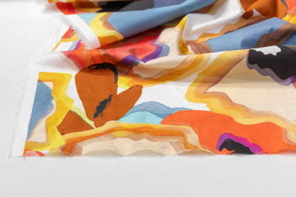 Abstract Printed Italian Cotton - Multicolor