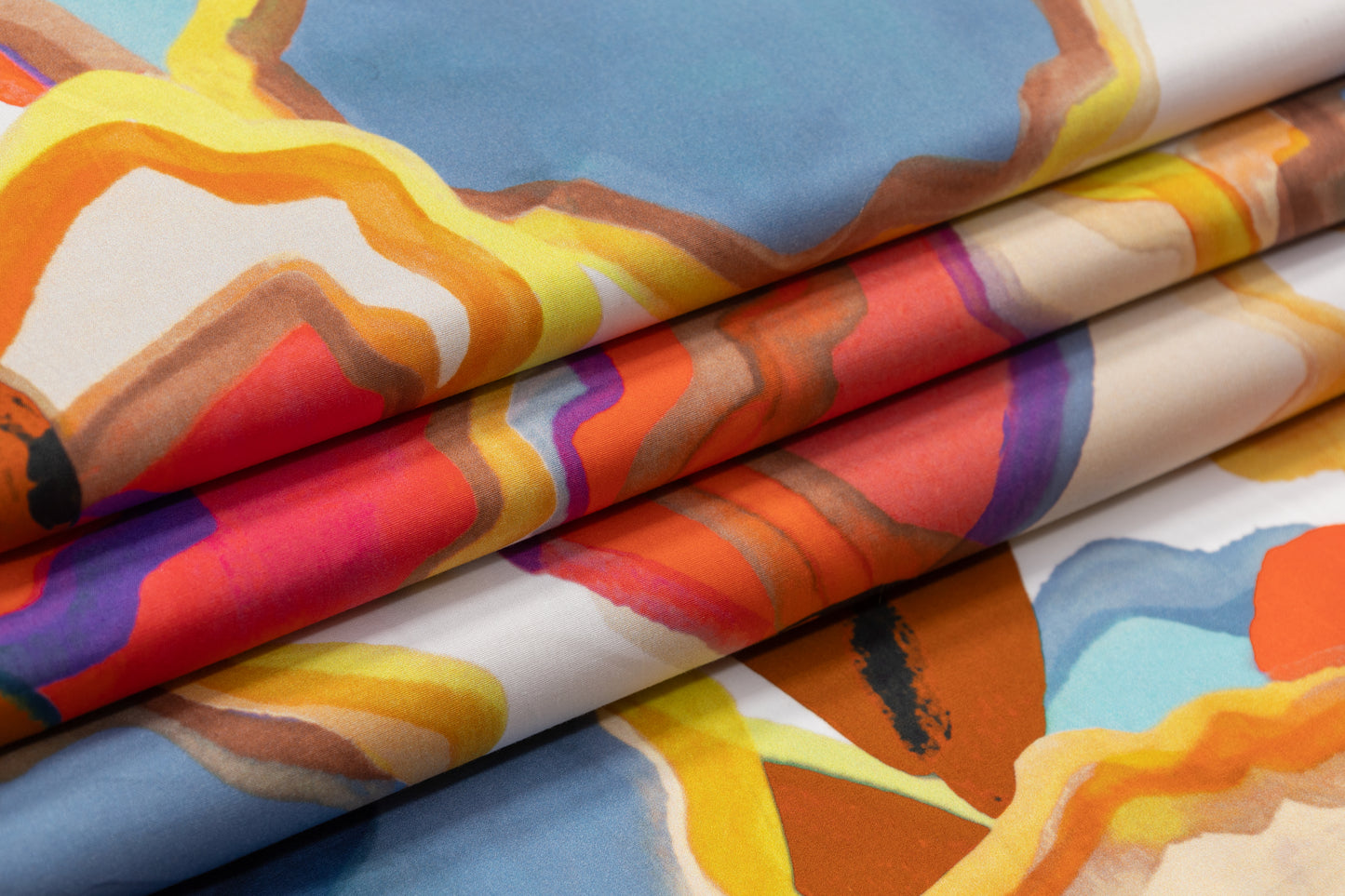 Abstract Printed Italian Cotton - Multicolor