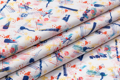 Abstract Printed Italian Cotton - Multicolor