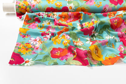 Floral Italian Cotton Sateen - Multicolor