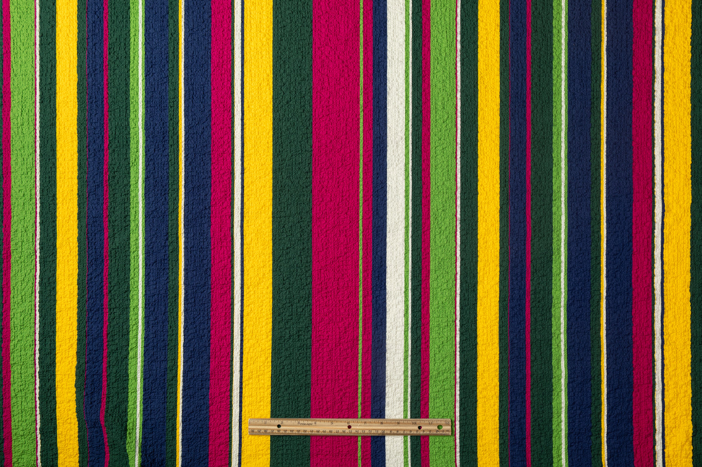 Striped Italian Crinkled Cotton - Multicolor