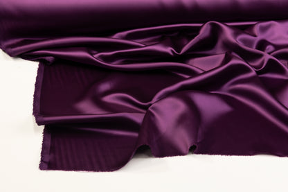 Italian Viscose Acetate Satin - Purple