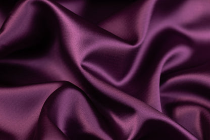 Italian Viscose Acetate Satin - Purple