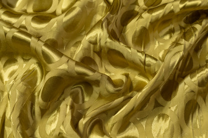 Geometric Viscose Jacquard - Brass