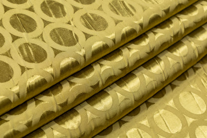 Geometric Viscose Jacquard - Brass