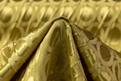 Geometric Viscose Jacquard - Brass