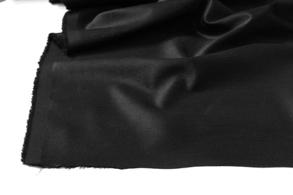 Satin Wool Blend - Black