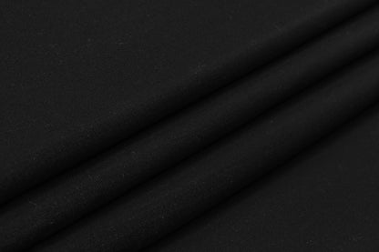 Satin Wool Blend - Black