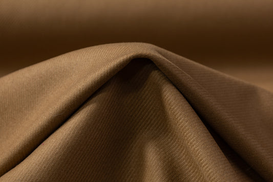 Wool Twill Coating - Camel