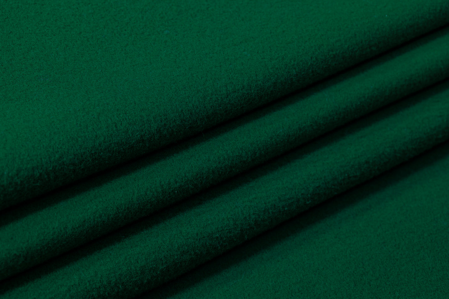 Double Faced Poly Wool Coating - Green