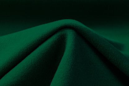 Double Faced Poly Wool Coating - Green