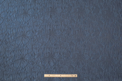 Cloqué Brocade - Slate Blue