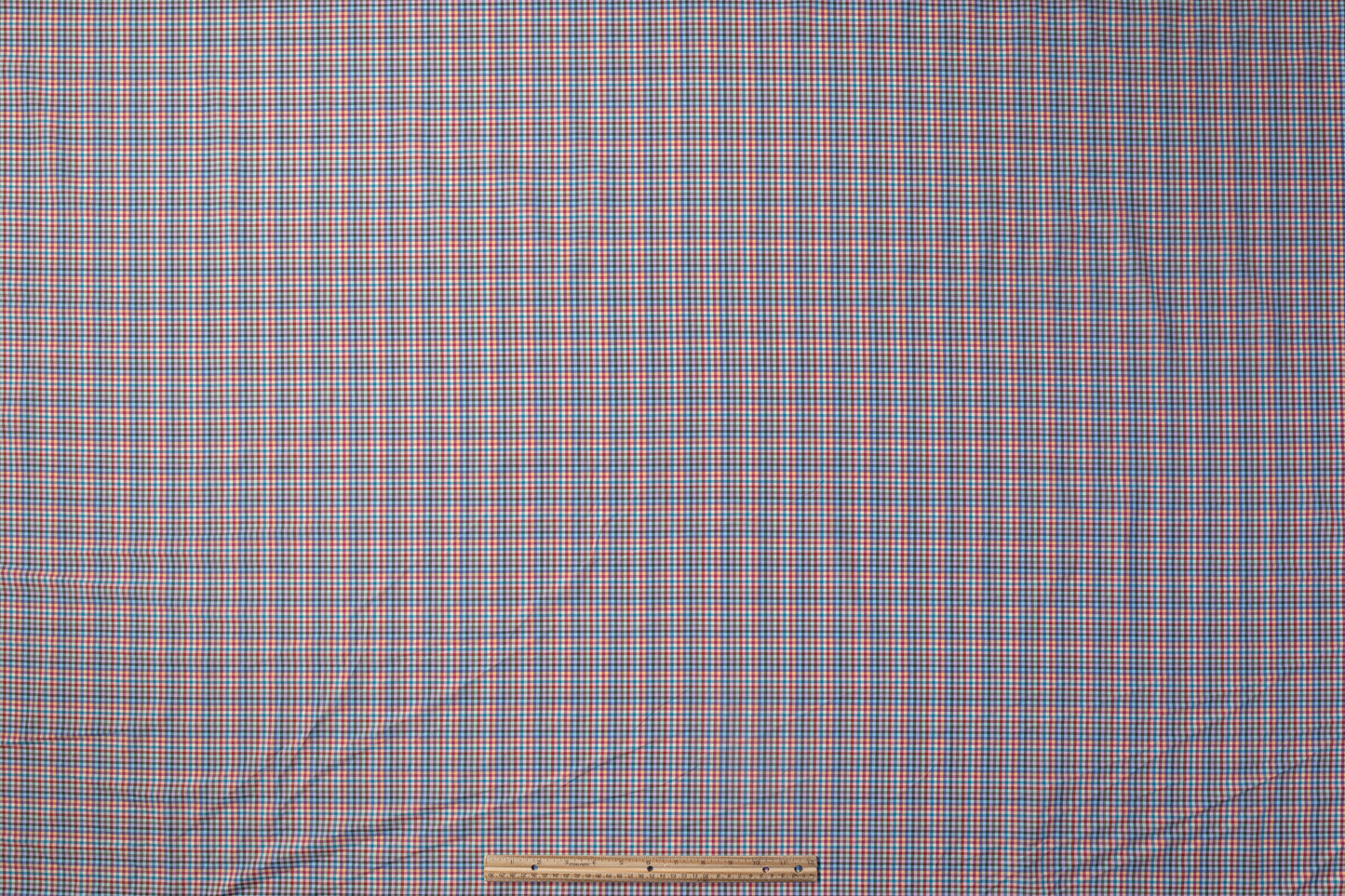 Micro-Plaid Cotton Shirting - Multicolor