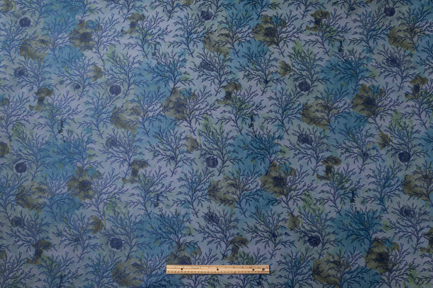 Branch Italian Brocade - Blue / Green