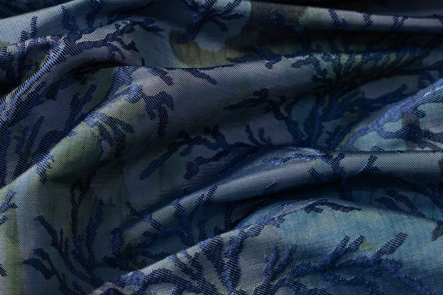 Branch Italian Brocade - Blue / Green