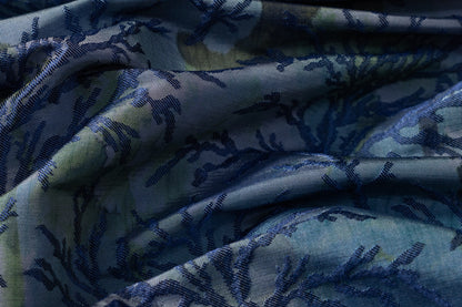 Branch Italian Brocade - Blue / Green